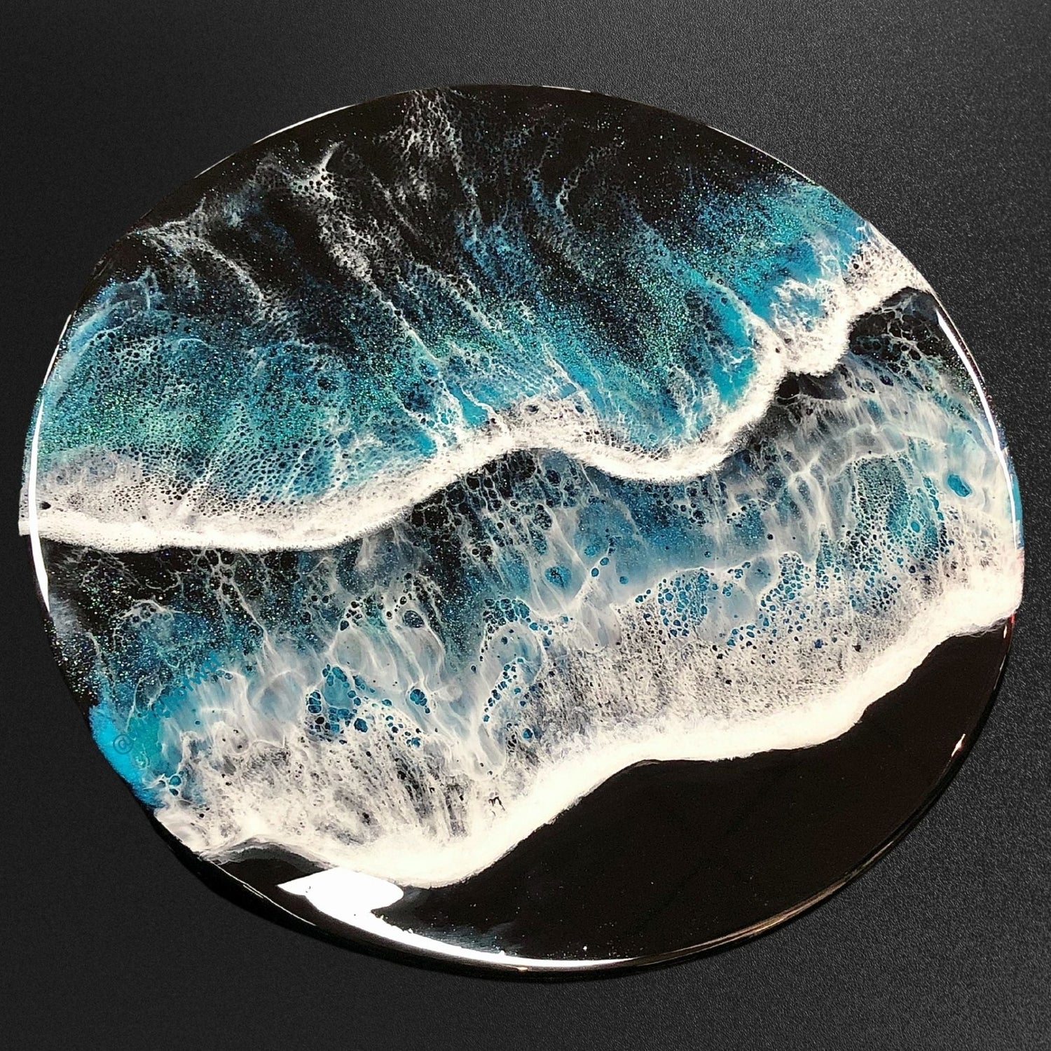 Luxury Resin Artwork | Painted Raina