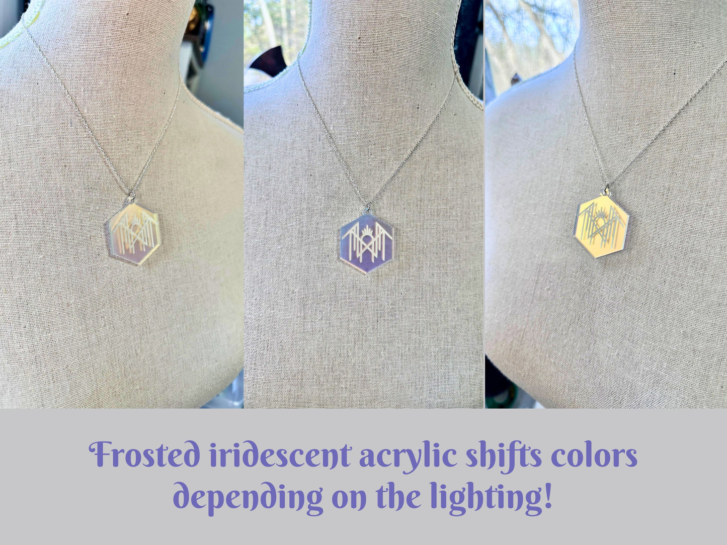 Logo Pendant | Iridescent