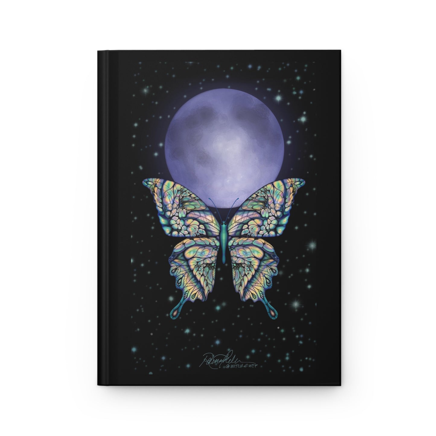 Fly Me to the Moon Hardcover Journal - Painted Raina
