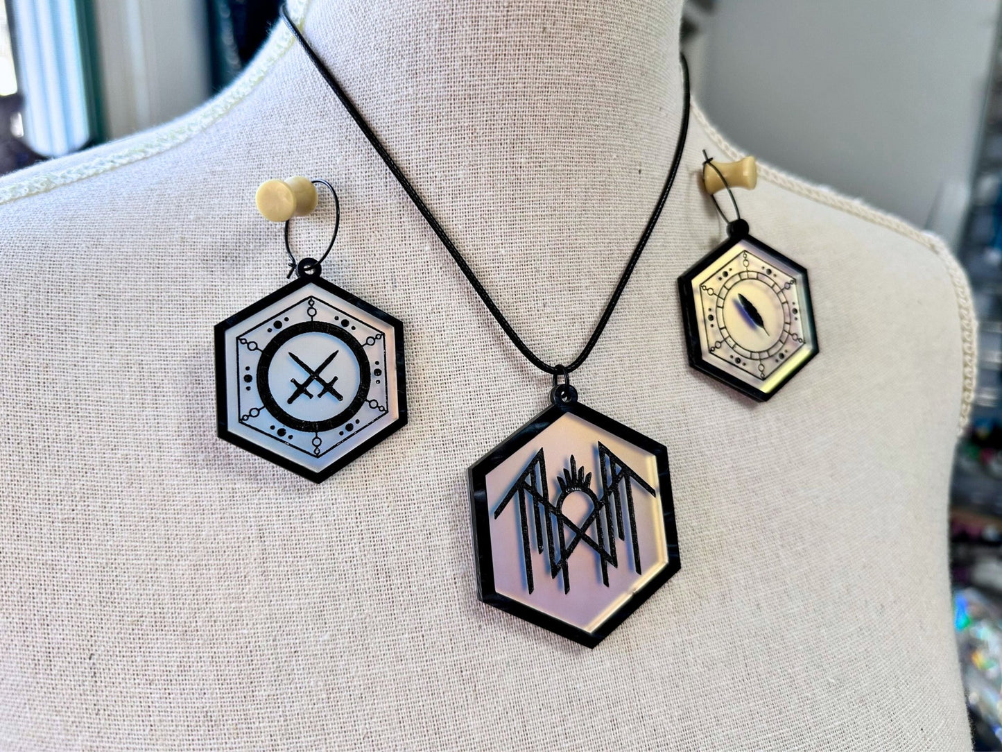 Arcadia Jewelry Set | Black - Painted Raina