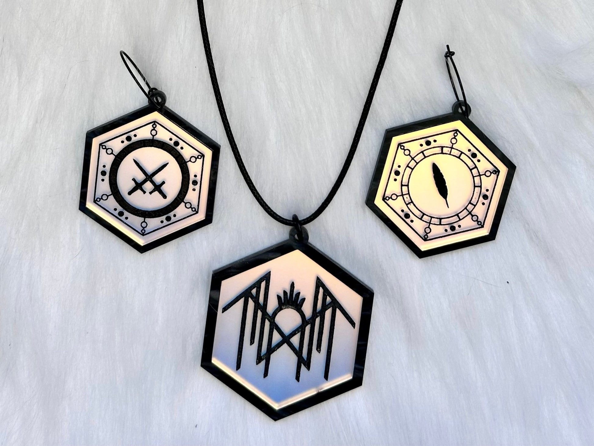 Arcadia Jewelry Set | Black - Painted Raina