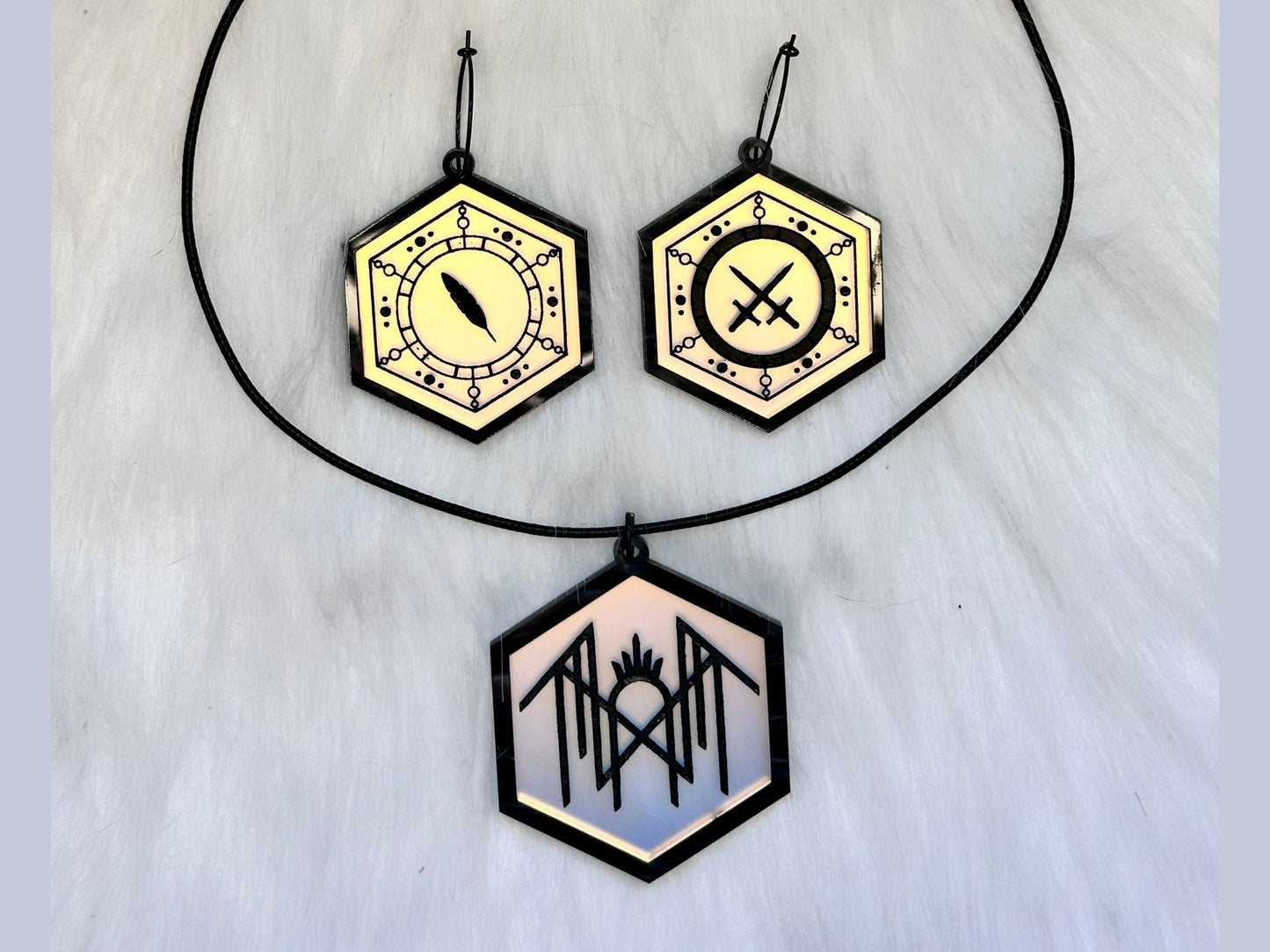 Arcadia Jewelry Set | Black - Painted Raina