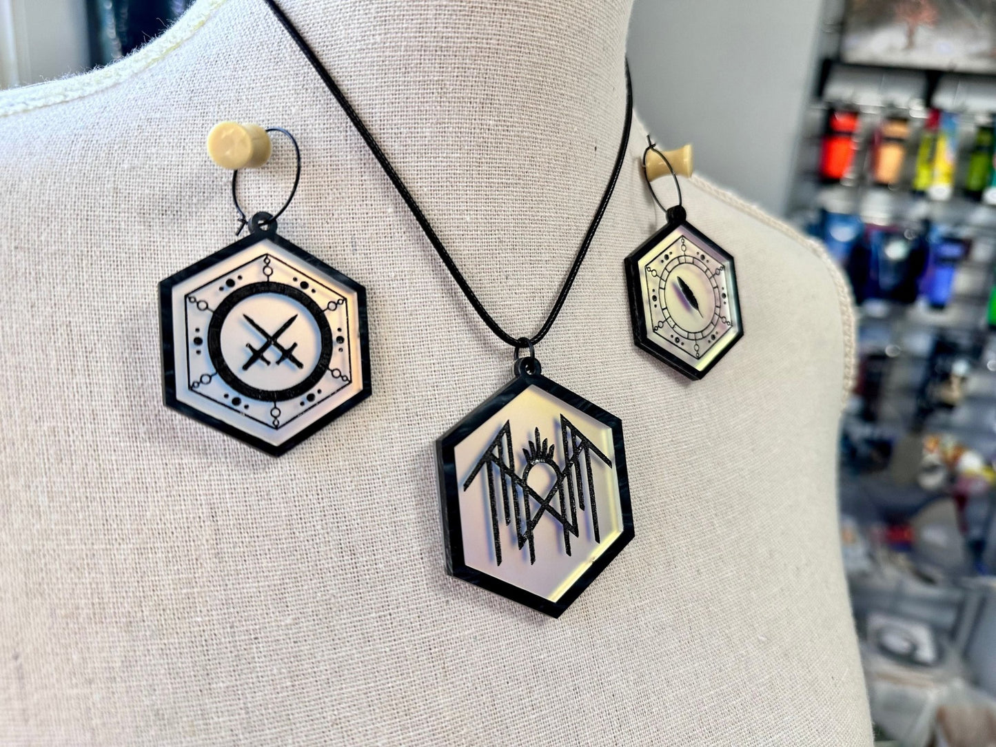 Arcadia Jewelry Set | Black - Painted Raina