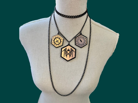 Arcadia Ritual Necklace | Black - Painted Raina