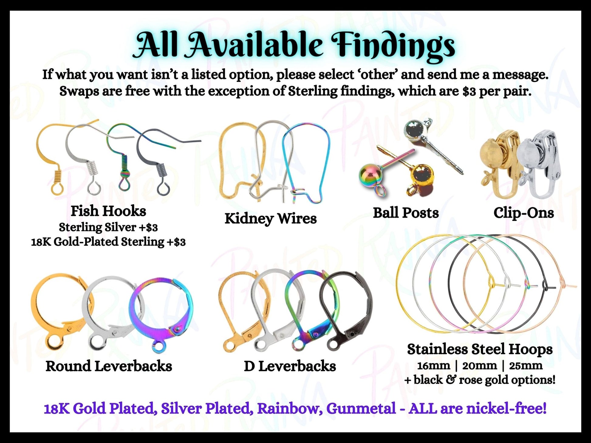 Bat and Full Moon Earrings | Black Rainbow Holo and Textured Iridescent Halloween Dangles ! - Painted Raina