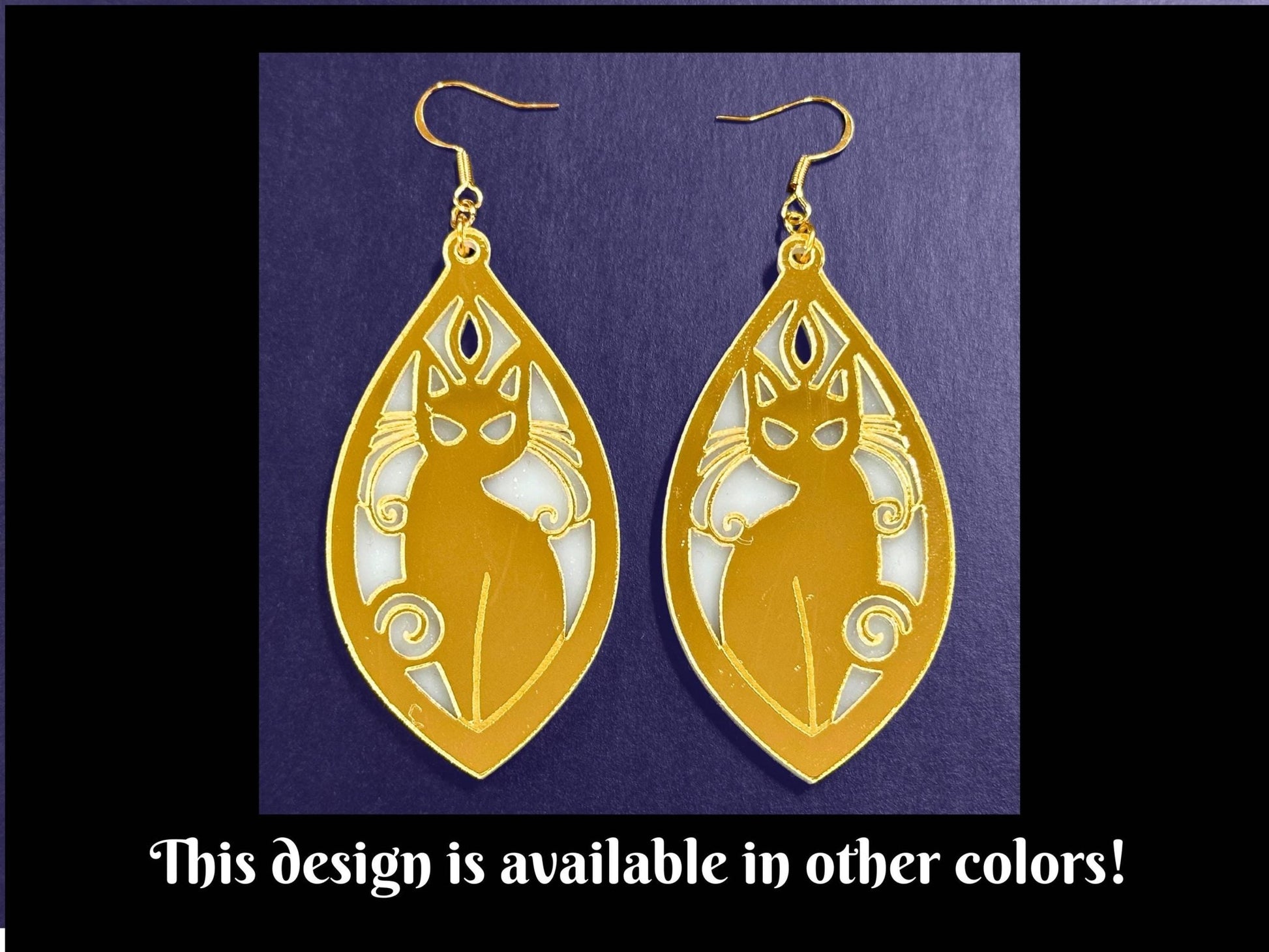 Black Cat | Black & Iridescent - Painted Raina