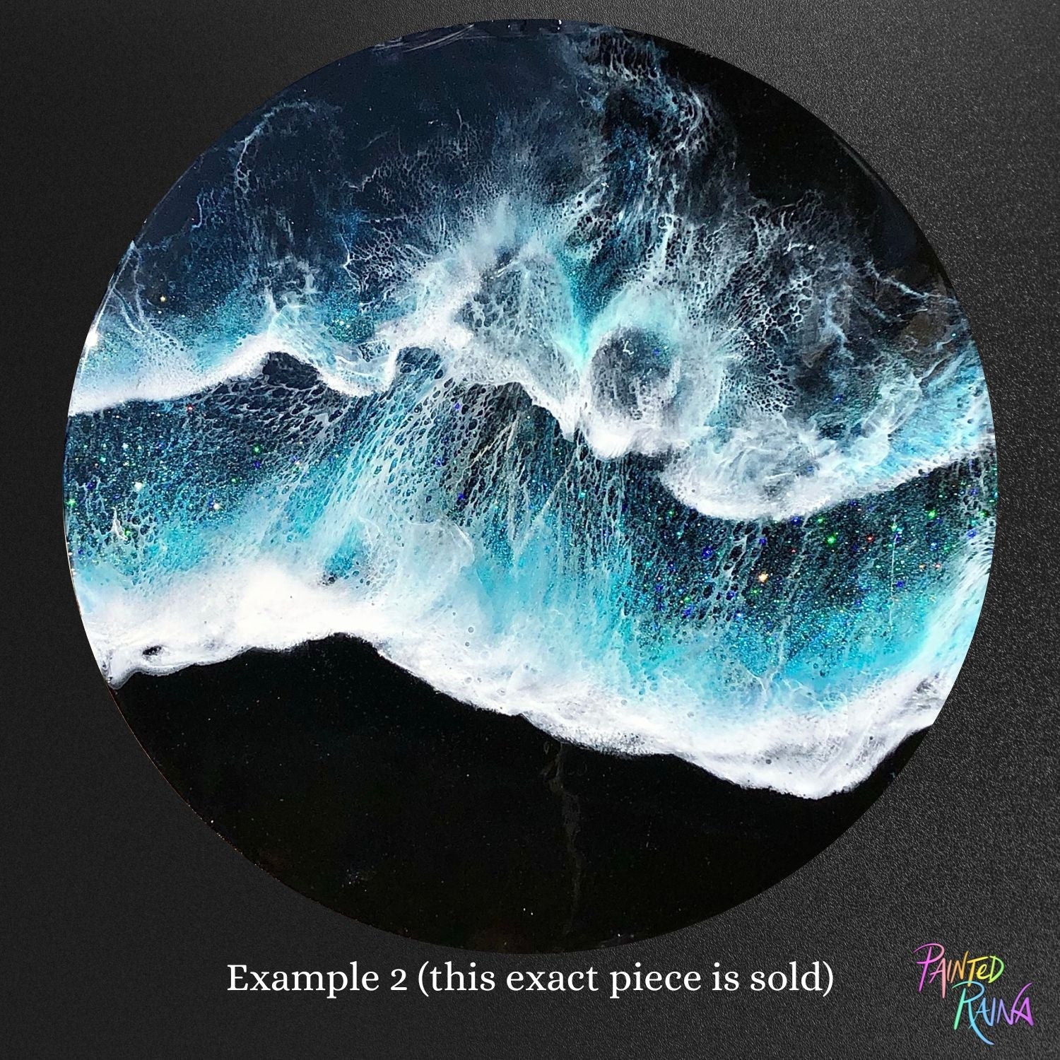 Black Sand Beach Painting Commission - Painted Raina