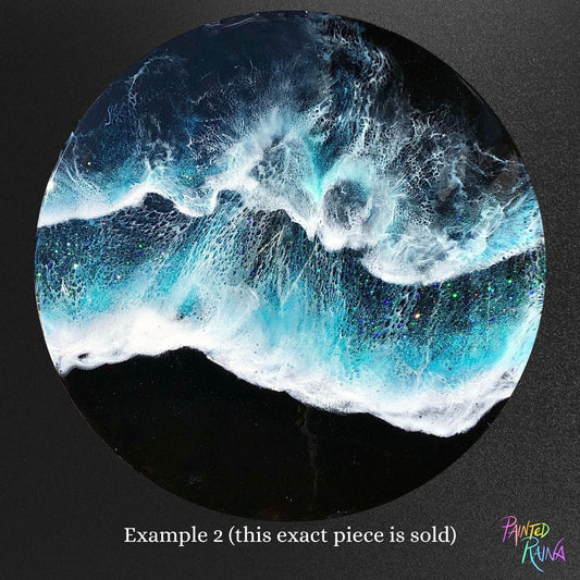 Black Sand Beach Painting Commission - Painted Raina