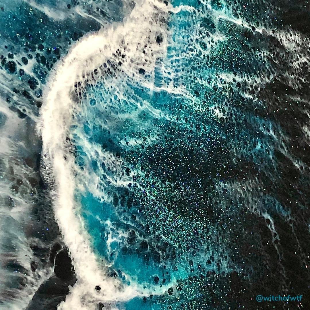 Black Sand Beach Painting Commission - Painted Raina
