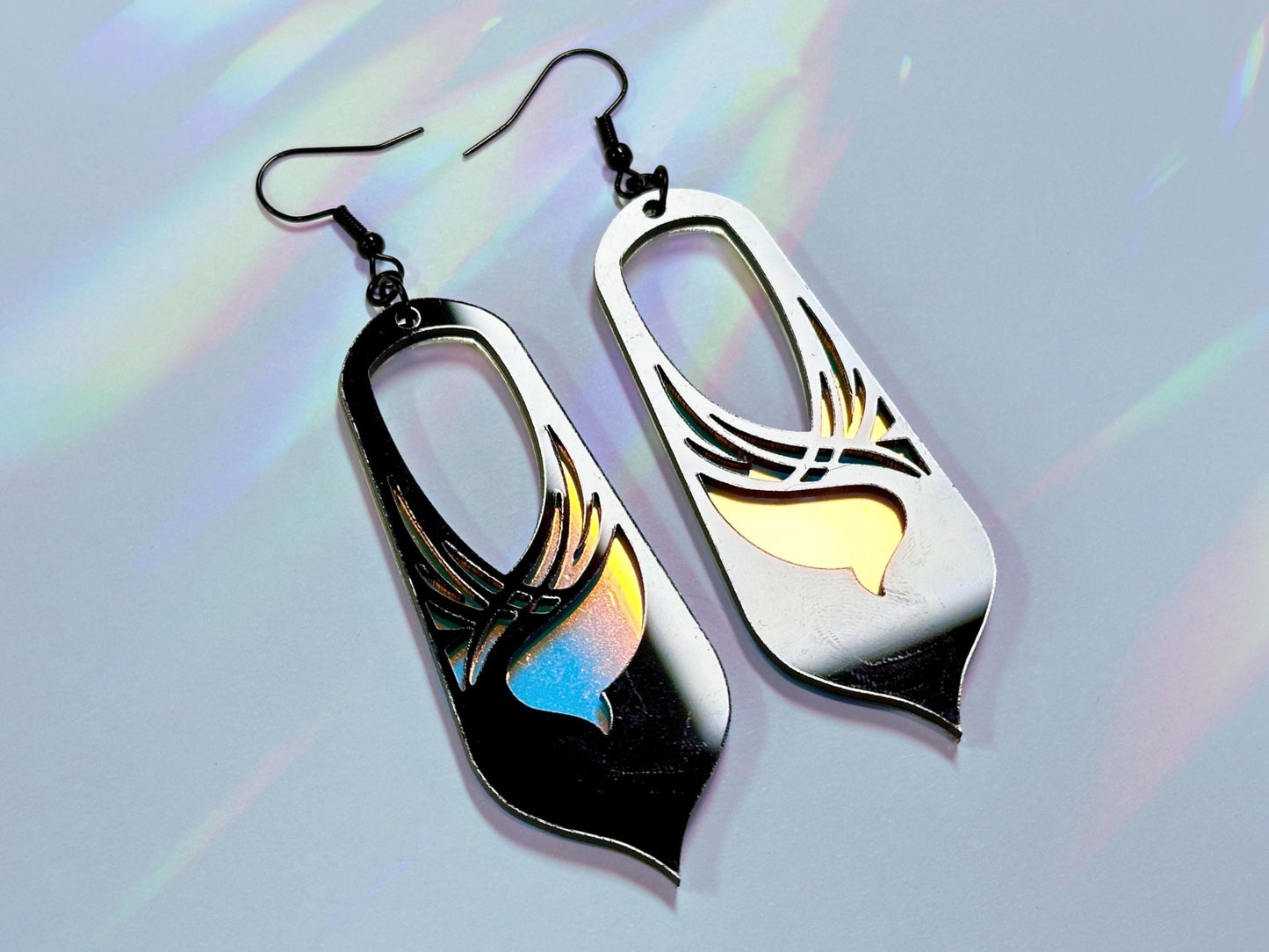 Bronwyn | Black & Iridescent - Painted Raina
