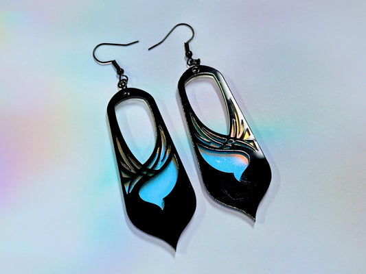 Bronwyn | Black & Iridescent - Painted Raina