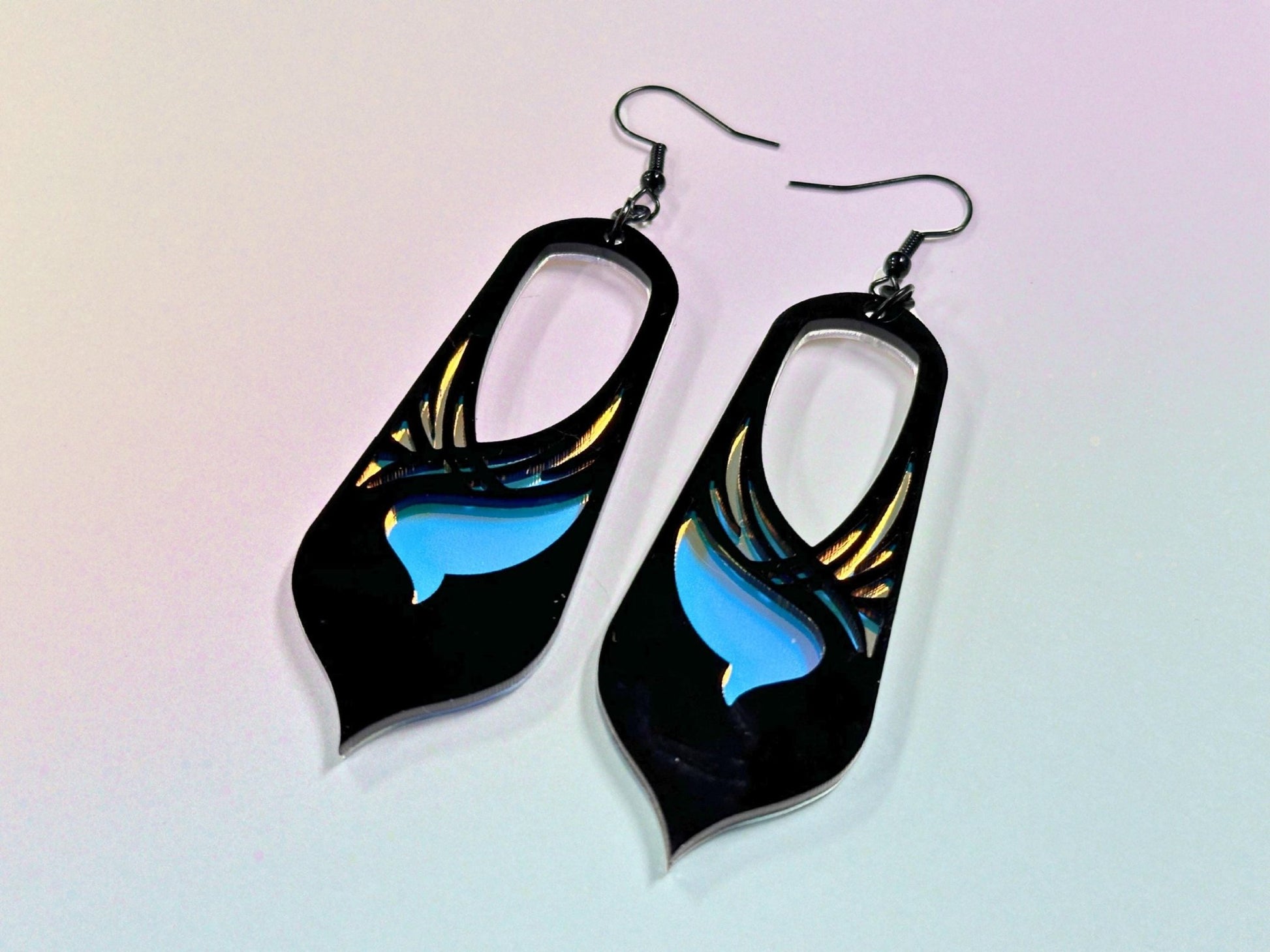 Bronwyn | Black & Iridescent - Painted Raina