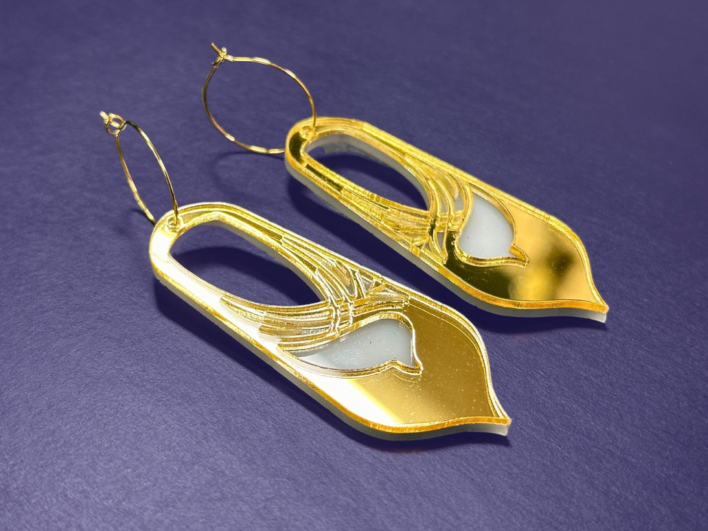 Bronwyn | Gold & White - Painted Raina