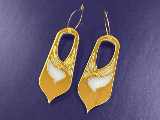 Bronwyn | Gold & White - Painted Raina