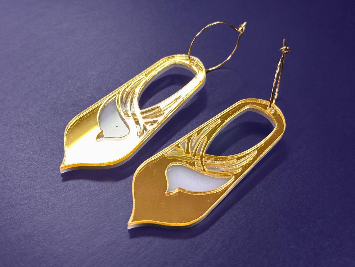 Bronwyn | Gold & White - Painted Raina