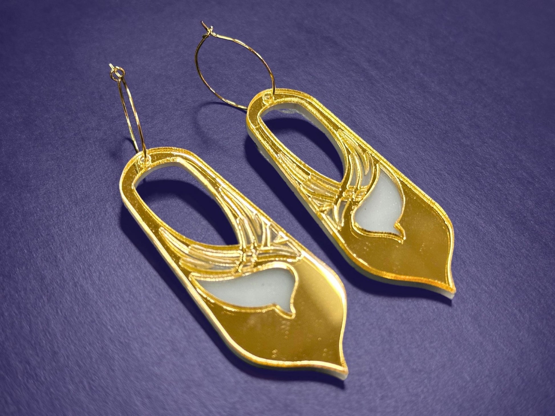 Bronwyn | Gold & White - Painted Raina