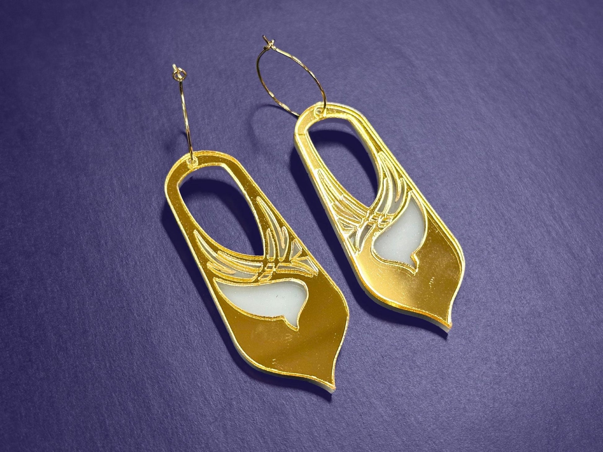 Bronwyn | Gold & White - Painted Raina