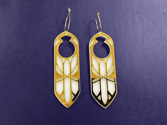 Disa | Gold & White - Painted Raina