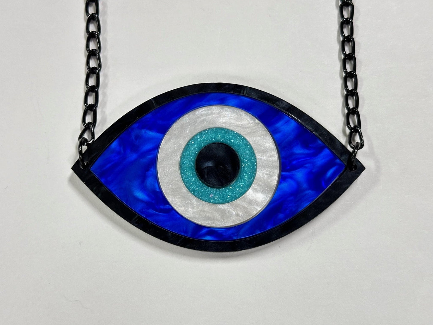 Evil Eye Necklace - Painted Raina