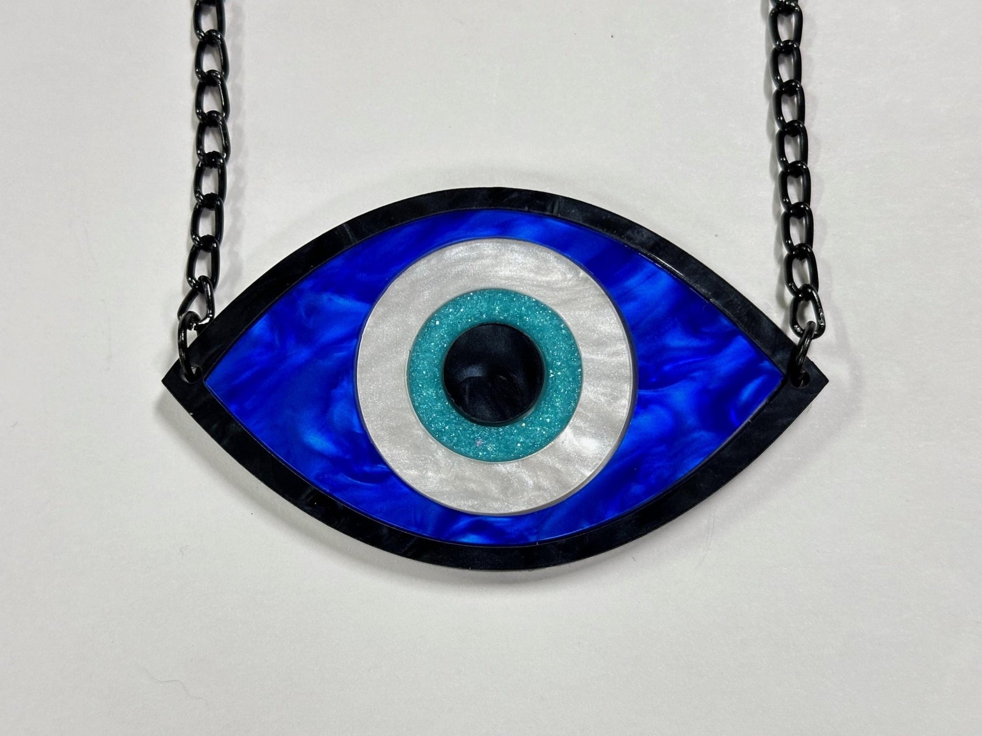 Evil Eye Necklace - Painted Raina