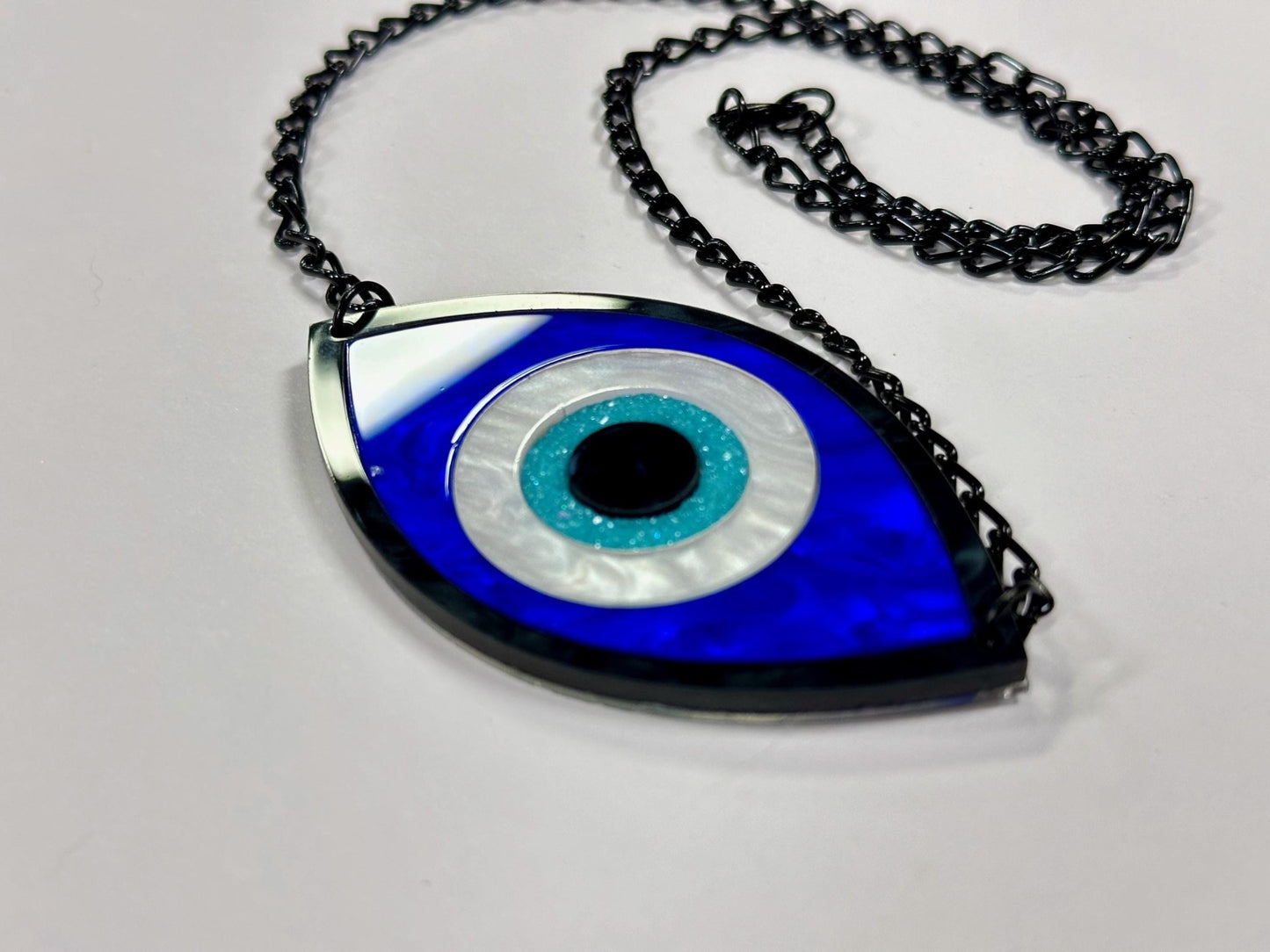 Evil Eye Necklace - Painted Raina