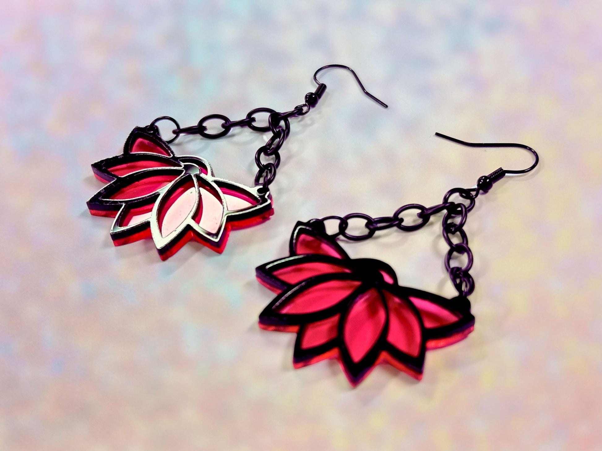 Fierce Flowers | Hot Pink & Black - Painted Raina