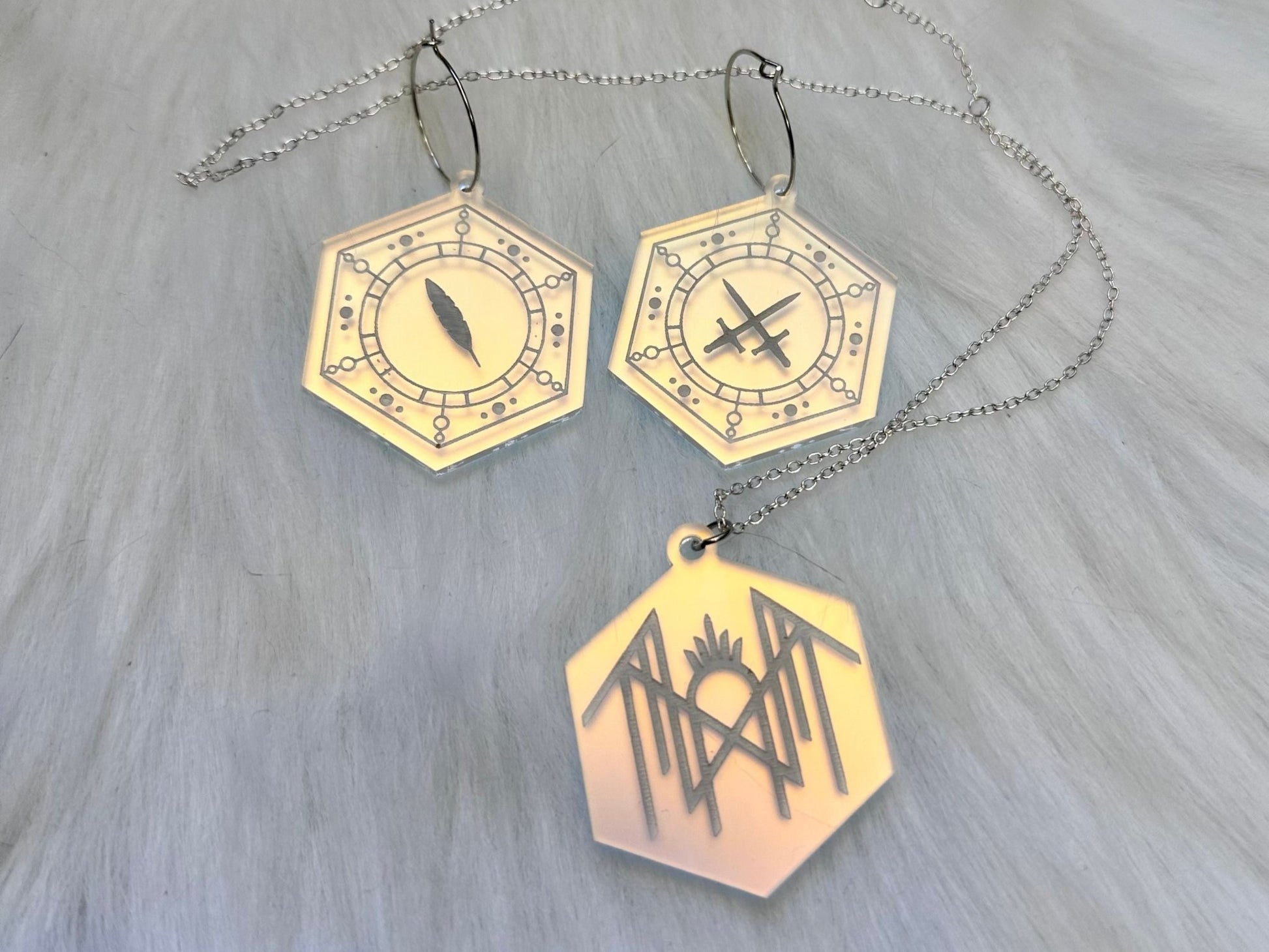 Iridescent Arcadia Jewelry Set - Painted Raina
