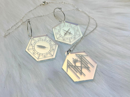 Iridescent Arcadia Jewelry Set - Painted Raina
