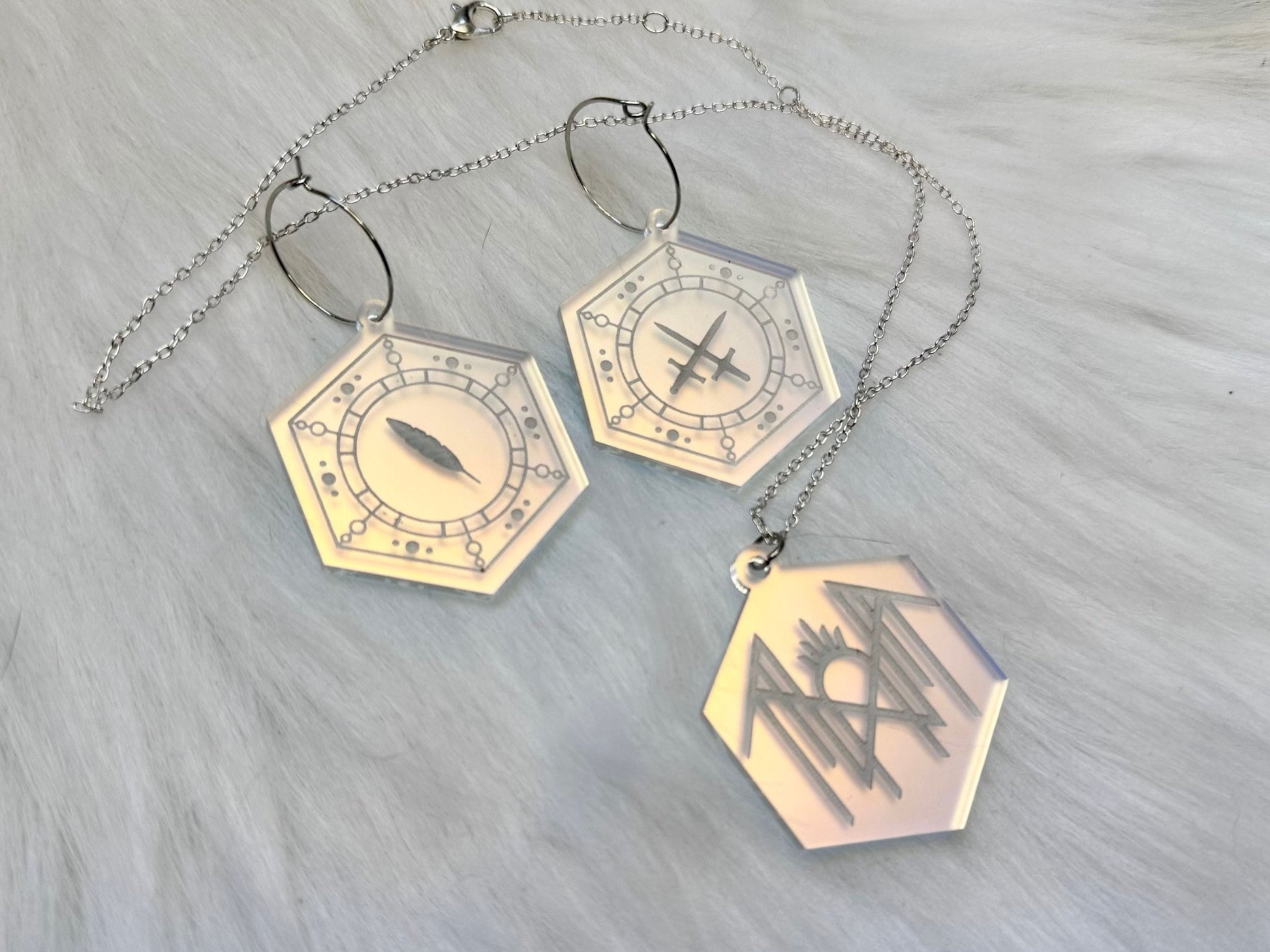 Iridescent Arcadia Jewelry Set - Painted Raina