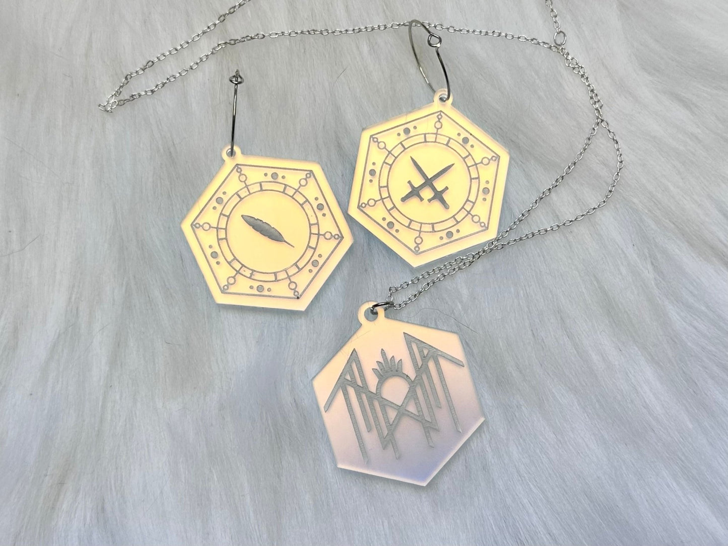 Iridescent Arcadia Jewelry Set - Painted Raina