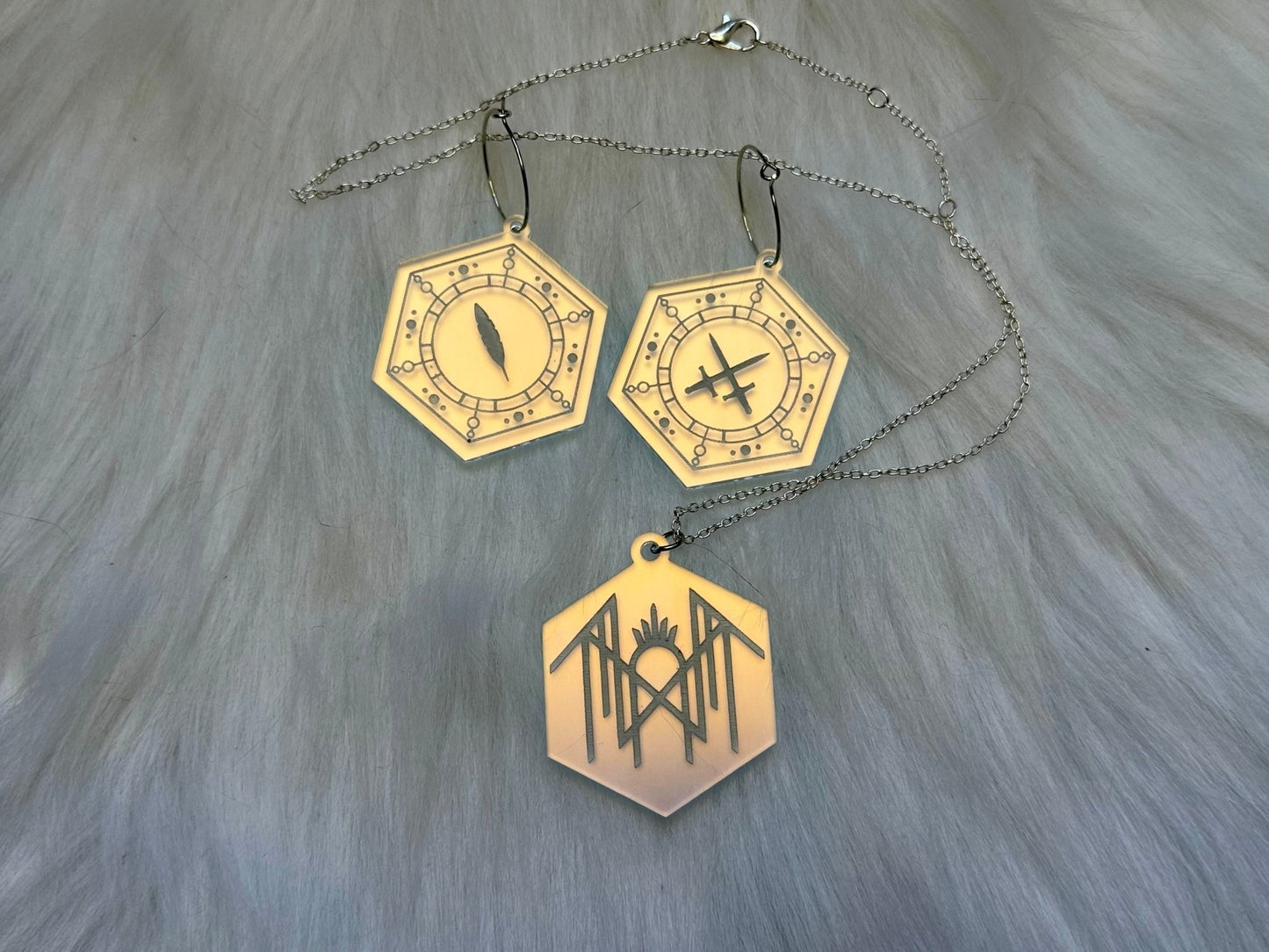 Iridescent Arcadia Jewelry Set - Painted Raina