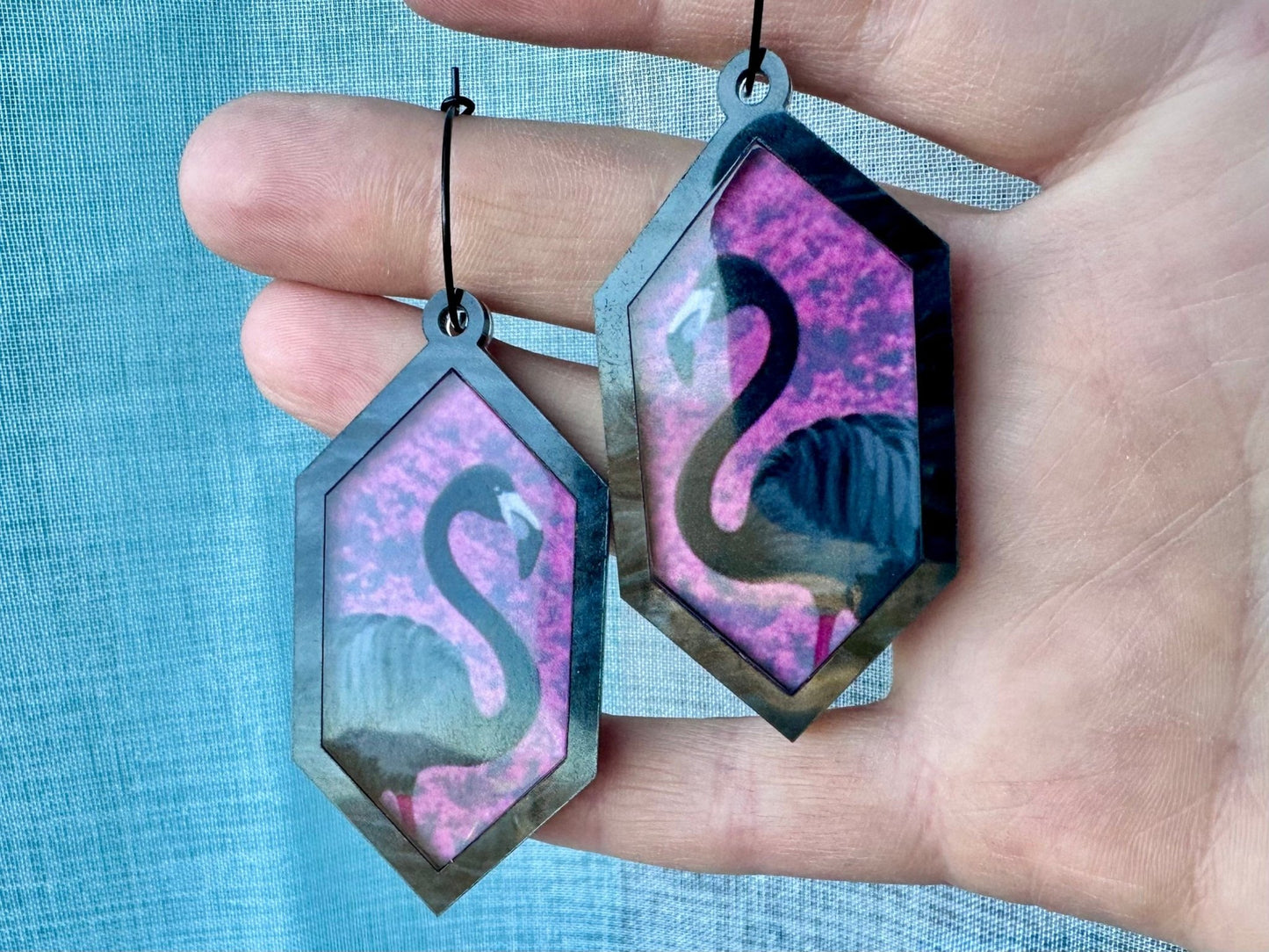 Jerry Earrings | Diamonds (in the trees) - Painted Raina