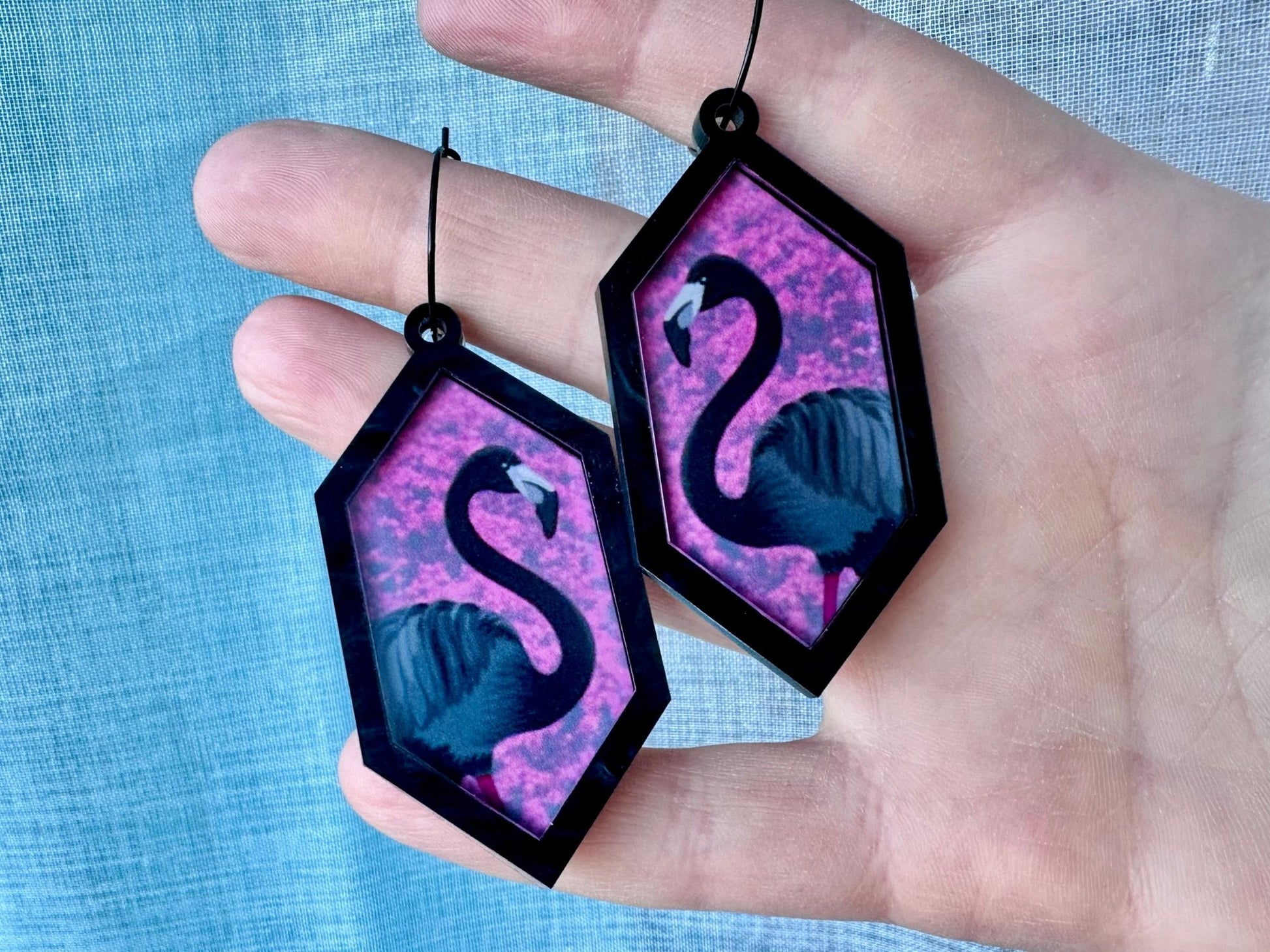 Jerry Earrings | Diamonds (in the trees) - Painted Raina
