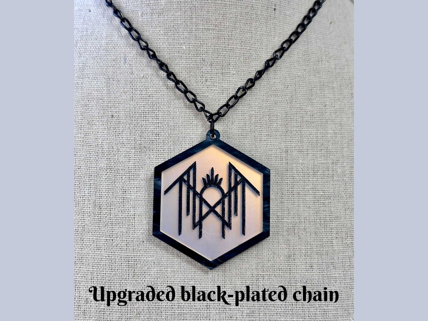 Sleepyhead Logo Pendant | Black - Painted Raina