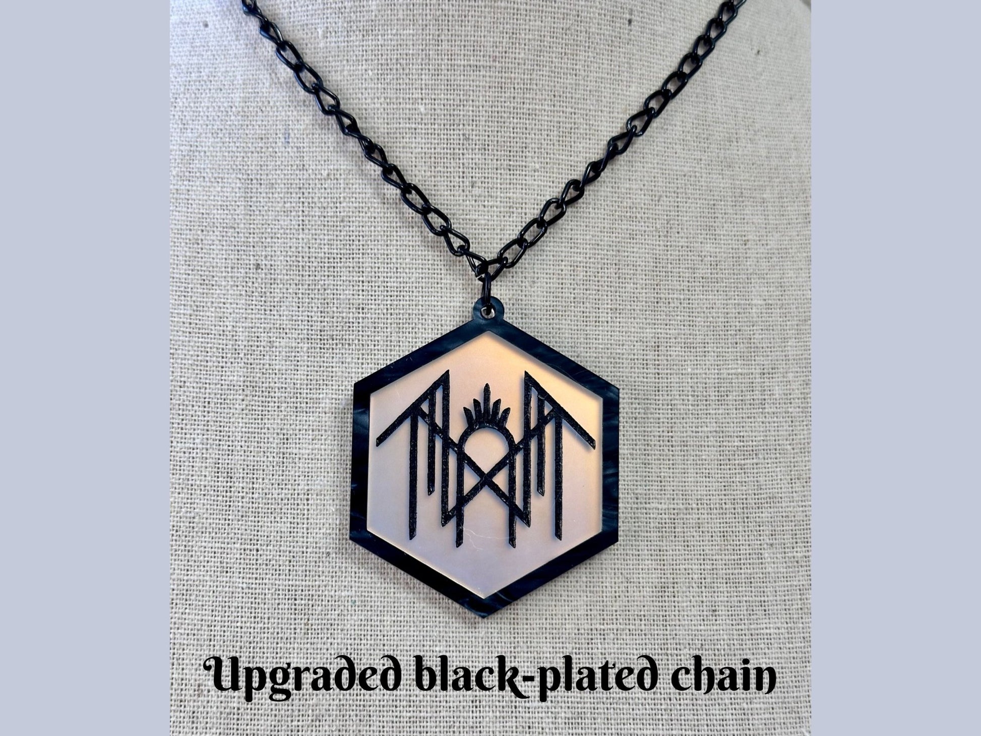 Sleepyhead Logo Pendant | Black - Painted Raina