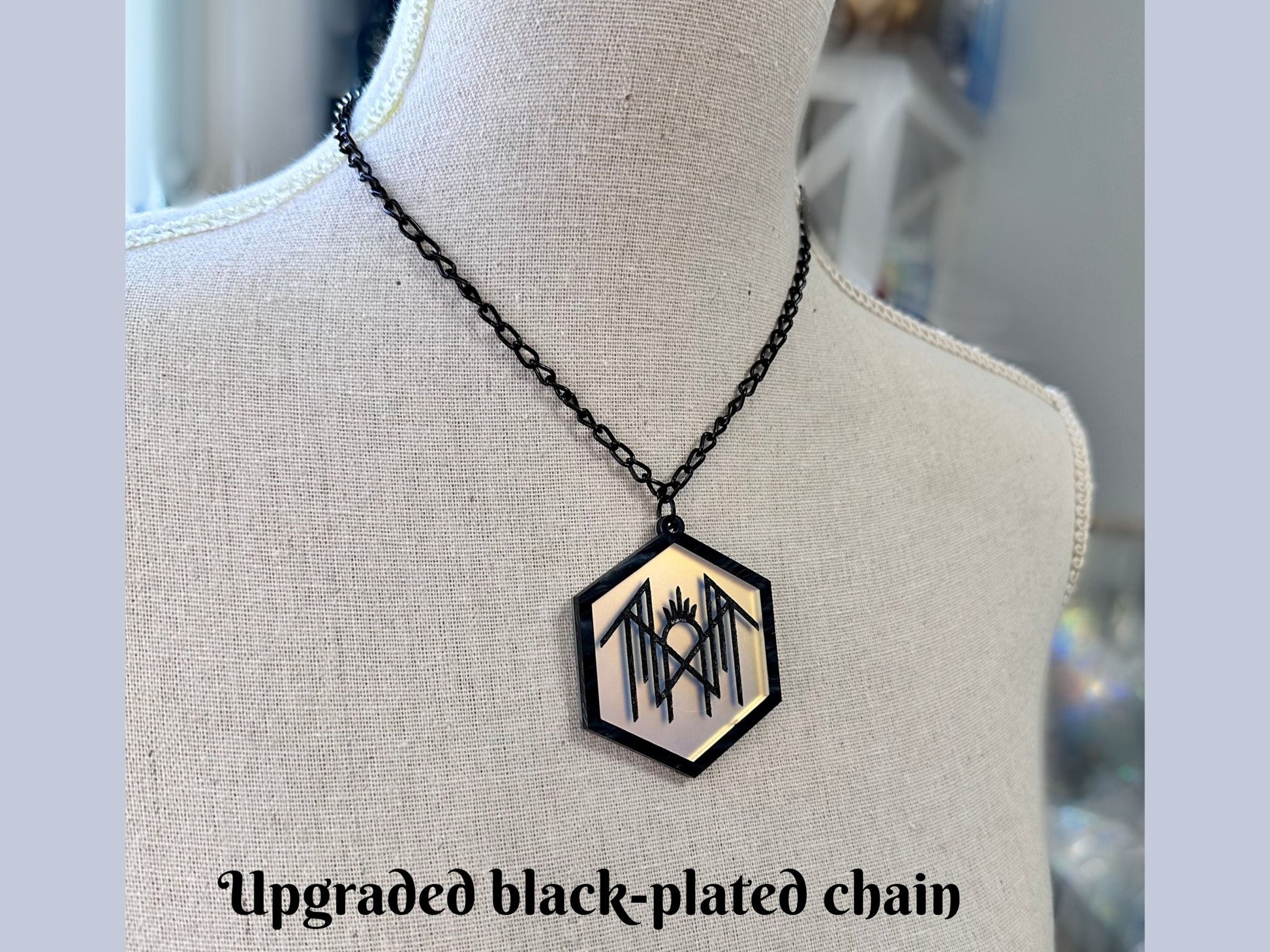 Sleepyhead Logo Pendant | Black - Painted Raina
