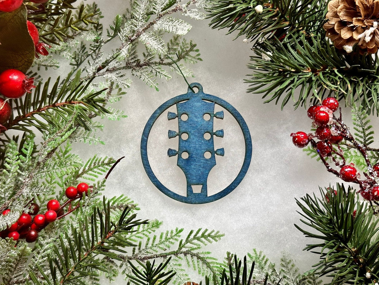 Acoustic Guitar Headstock Ornament | LP Shape - Driftless Enchantments