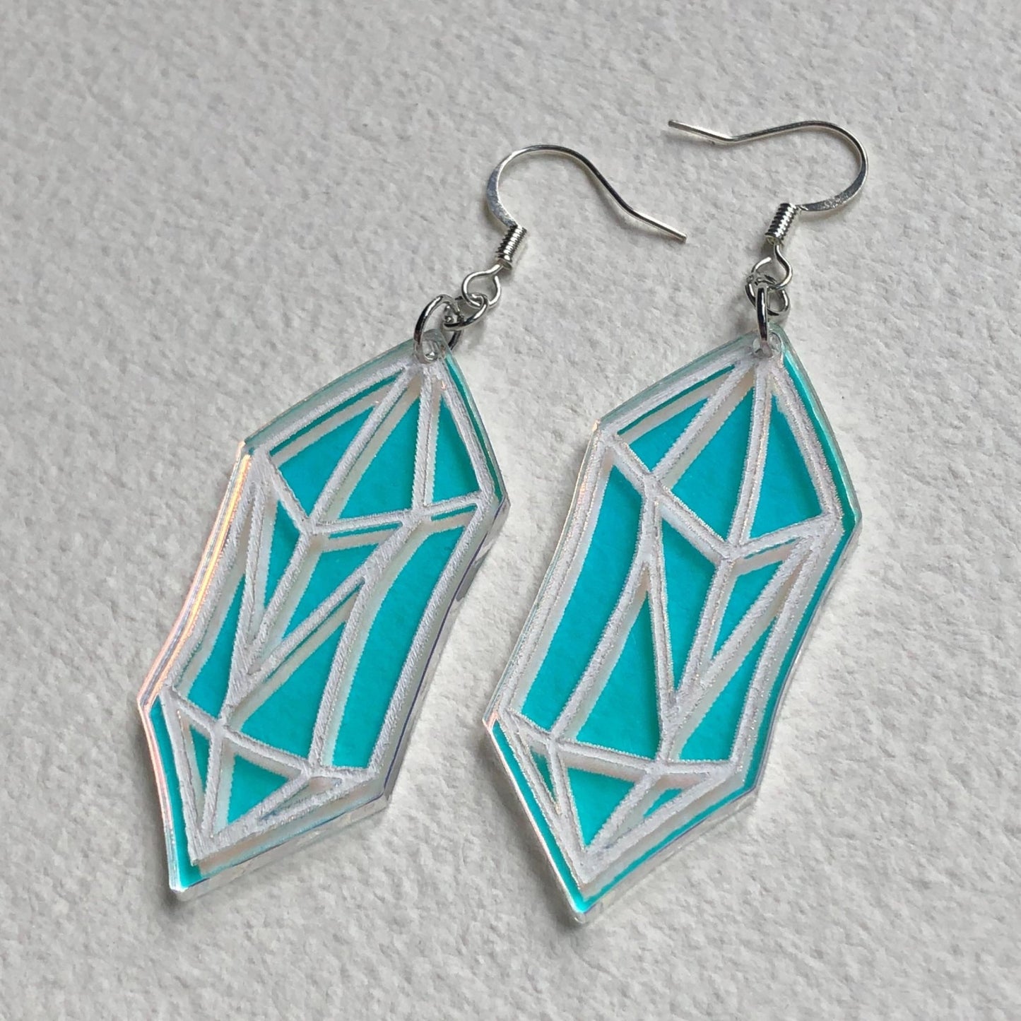 Aura Quartz Crystal Earrings - Driftless Enchantments