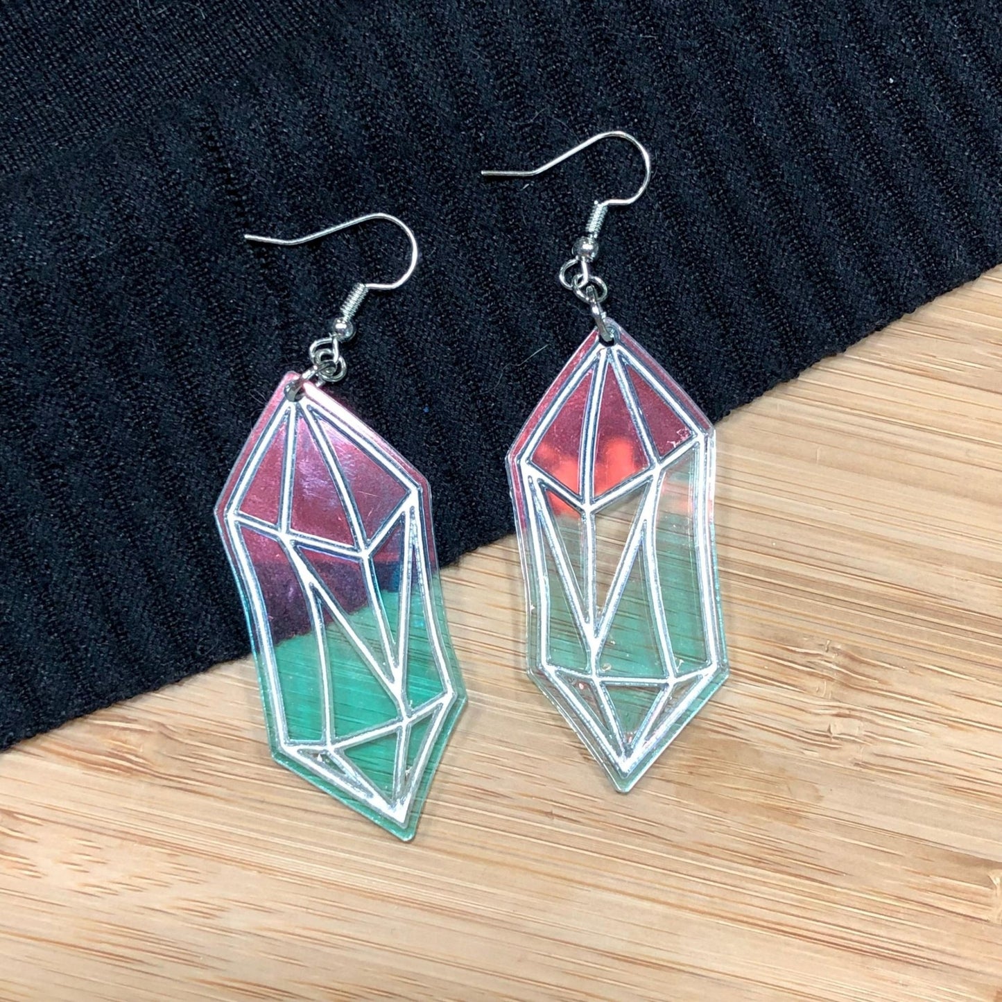 Aura Quartz Crystal Earrings - Driftless Enchantments