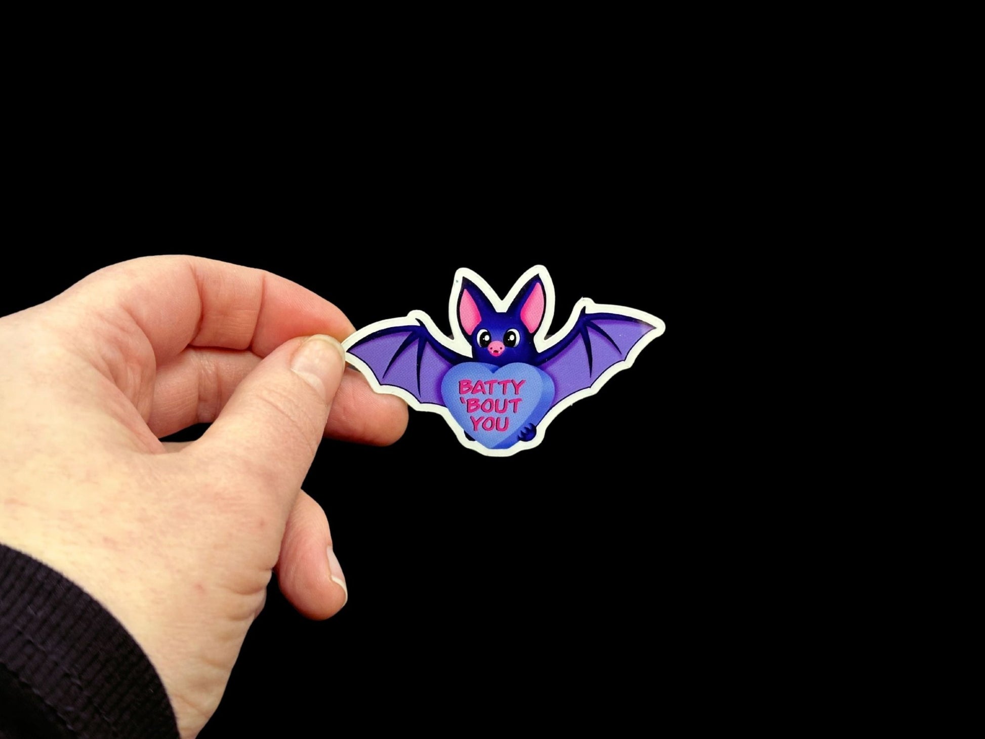 Batty 'Bout You Premium Glossy Sticker - Driftless Enchantments