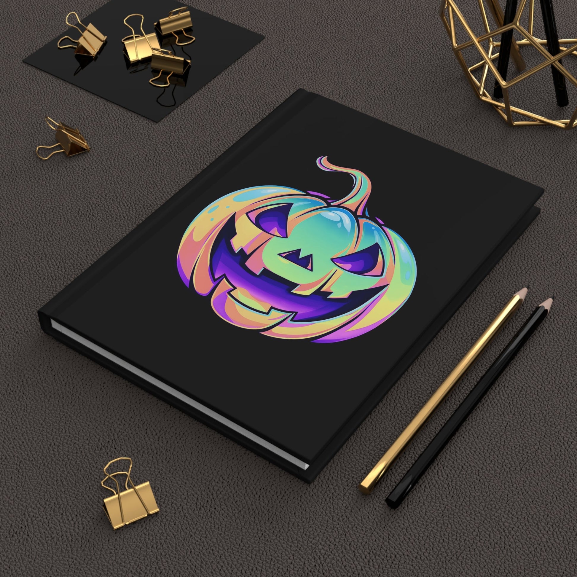 Cat-o'-Lantern Hardcover Journal - Driftless Enchantments