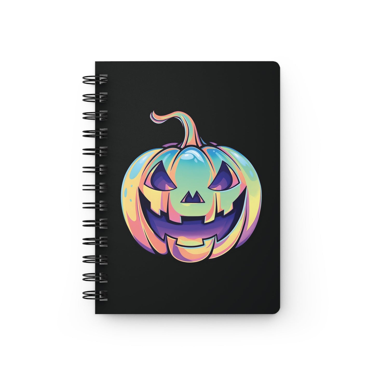 Cat-o'-Lantern Spiral Bound Journal - Black