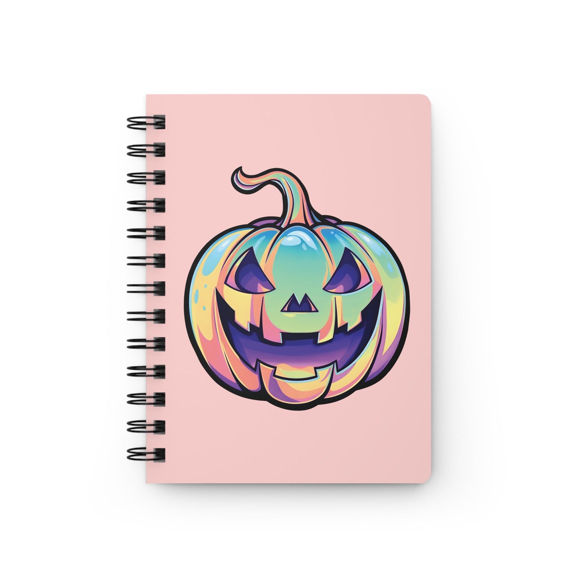 Cat-o'-Lantern Spiral Bound Journal - Coral - Driftless Enchantments