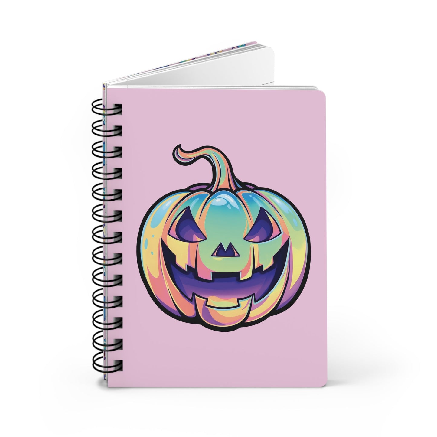 Cat-o'-Lantern Spiral Bound Journal - Pink - Driftless Enchantments