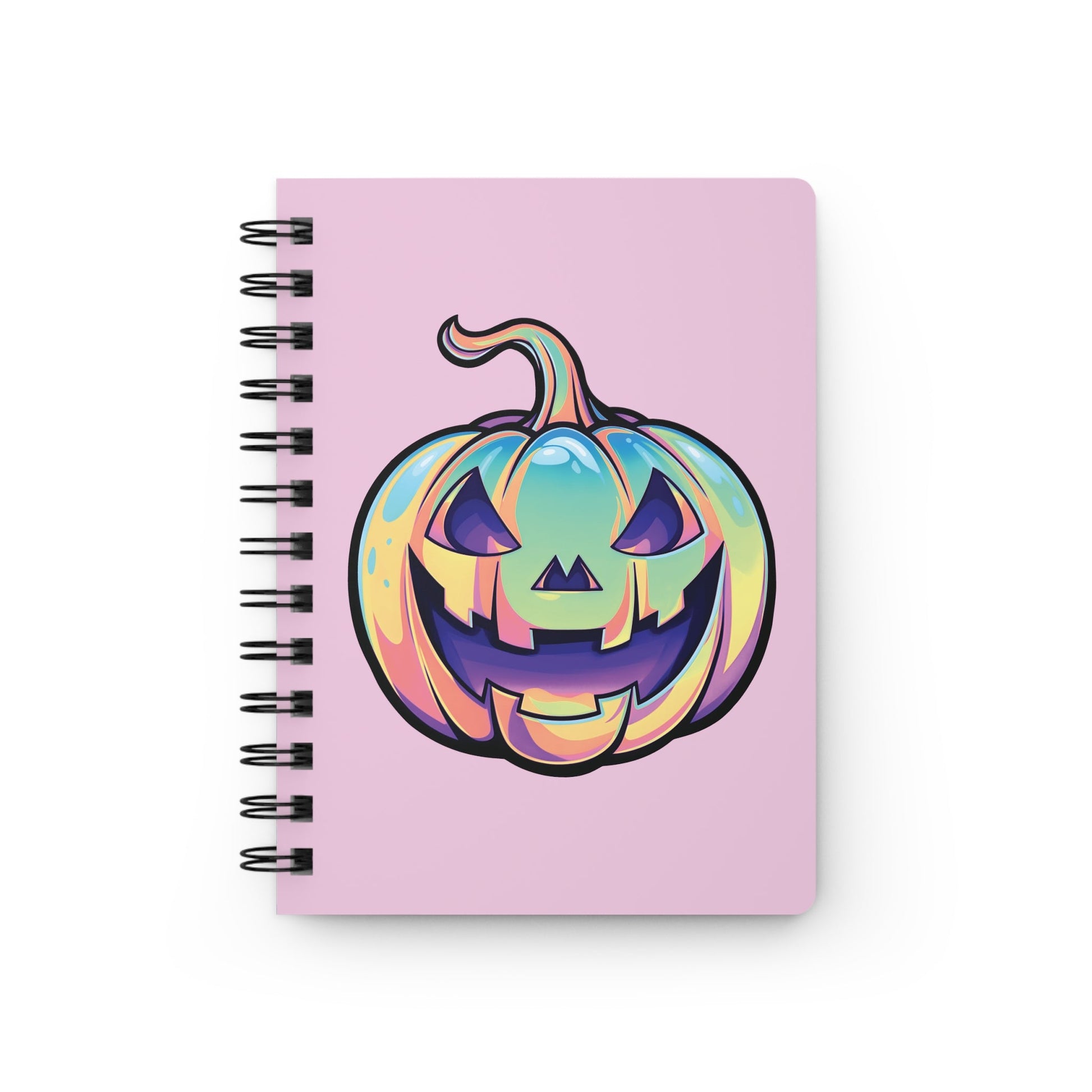 Cat-o'-Lantern Spiral Bound Journal - Pink - Driftless Enchantments