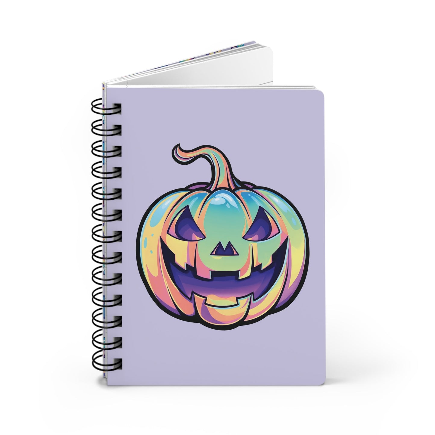 Cat-o'-Lantern Spiral Bound Journal - Violet - Driftless Enchantments