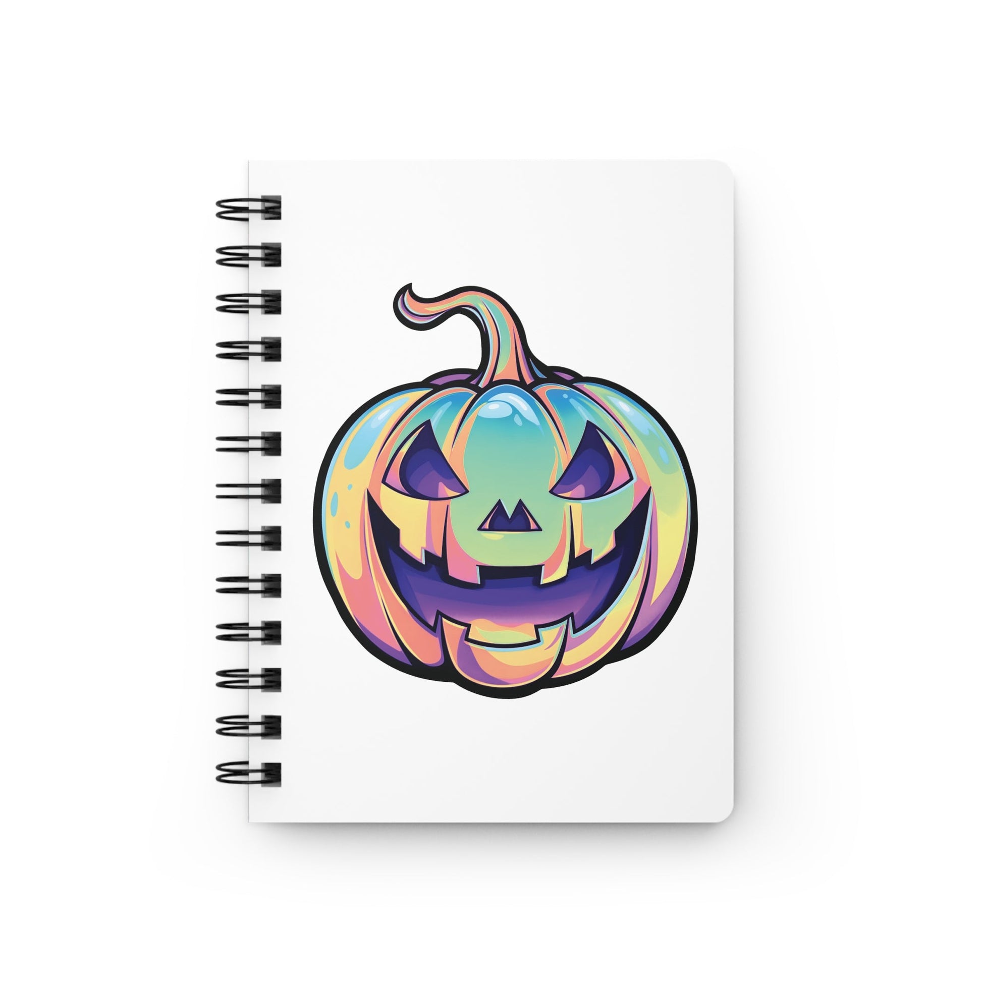 Cat-o'-Lantern Spiral Bound Journal - White - Driftless Enchantments