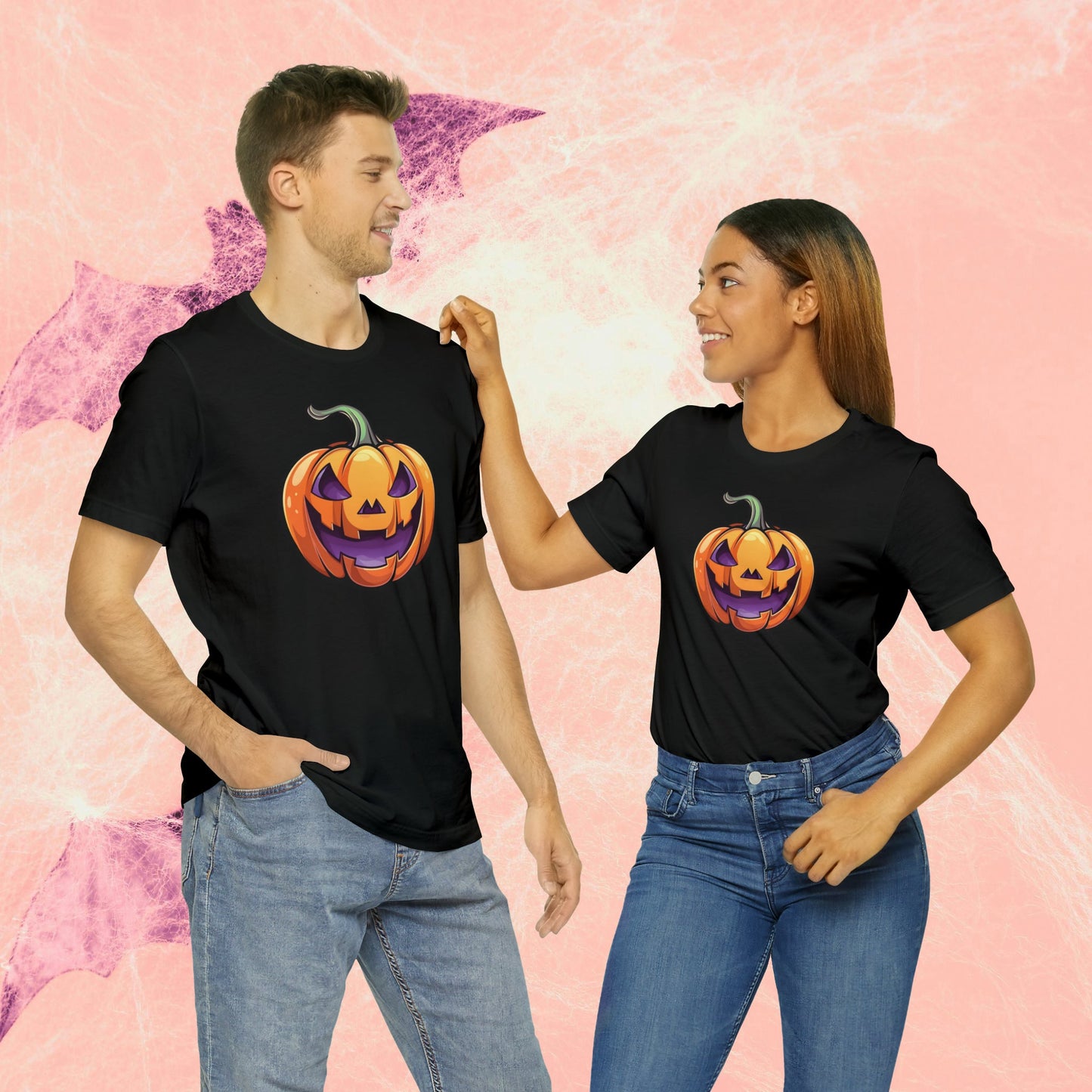 Cat-o-Lantern Unisex Jersey Short Sleeve Tee - Driftless Enchantments