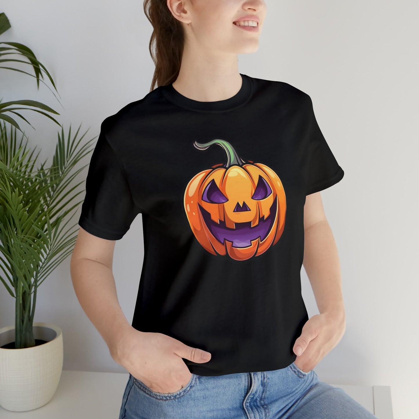 Cat-o-Lantern Unisex Jersey Short Sleeve Tee - Driftless Enchantments