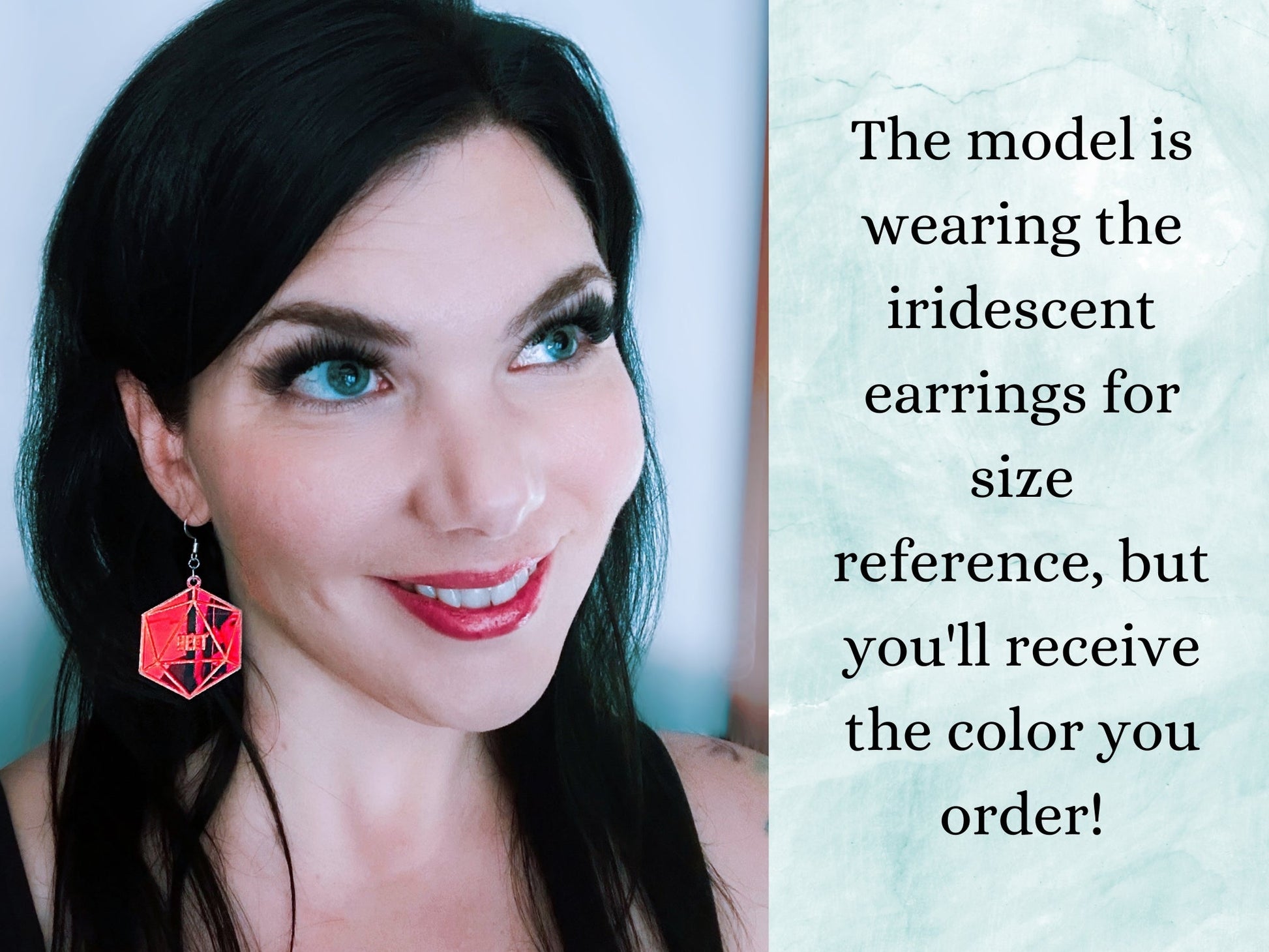 Critical Roll D20 Earrings - Black and White - Driftless Enchantments